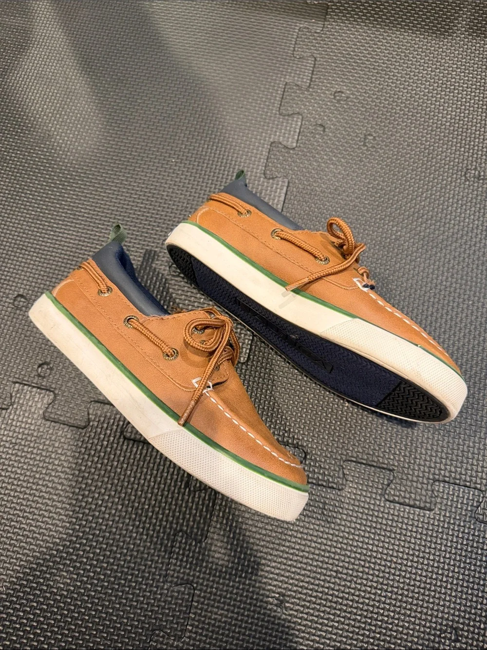 LIKE NEW Nautica Tan / Brown Boat Shoes Size 13
